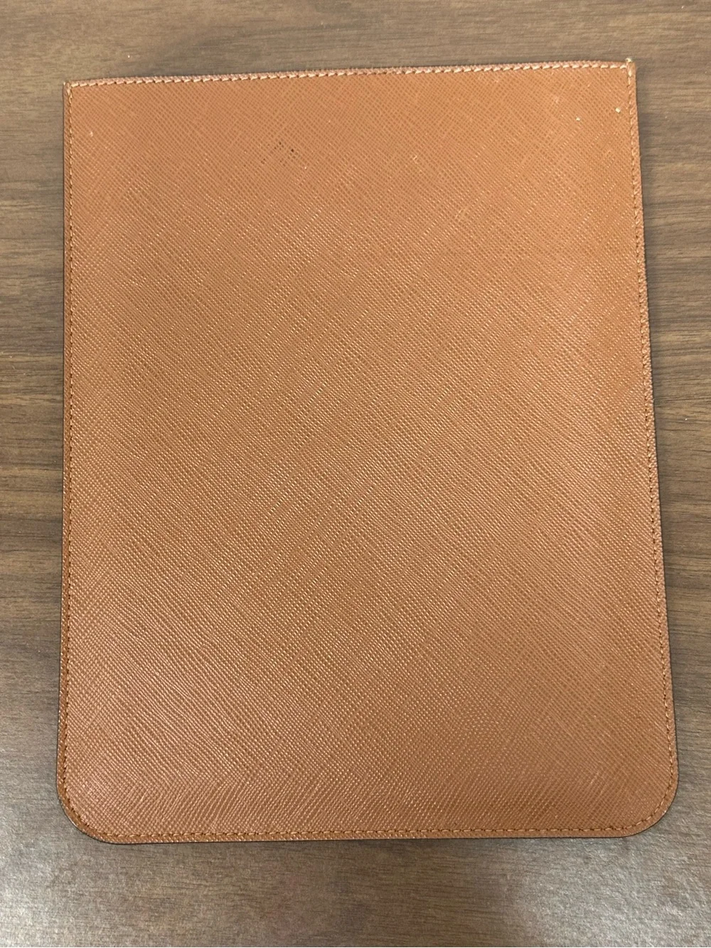 Michael Kors Tan Saffiano Leather pouch for small tablet